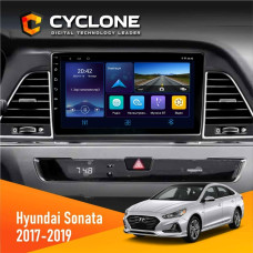  Штатна магнітола Hyundai Sonata 2017-2019 CAN Cyclone C9006 4x64, DSP, DVR