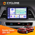 Штатная магнитола Hyundai Sonata 2015-2017 CAN Cyclone C9-011 4x64, DSP
