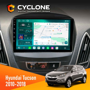 Штатна магнітола Hyundai Tucson 2010-2018 Cyclone C9-013 4x64 DSP 4G