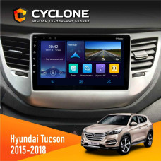  Штатна магнітола Hyundai Tucson 3 2015-2018 Cyclone C9006 4x64, DSP, DVR