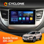 Штатна магнітола Hyundai Tucson 3 2015-2018 Cyclone C9006 4x64, DSP, DVR