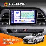 Штатная магнитола Hyundai Sonata 2017-2019 CAN Cyclone C9-011 4x64, DSP
