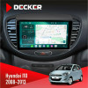 Штатная магнитола Hyundai I10 2008-2013 Decker D9004 6x128, DSP 360, 2k