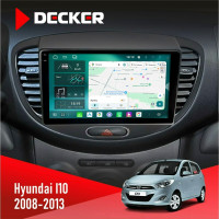 Штатная магнитола Hyundai I10 2008-2013 Decker D9004 6x128, DSP 360, 2k
