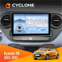 Штатная магнитола Hyundai I10 2013-2015 Cyclone C9009 4x64, DSP, 4G, 2k