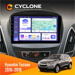 Штатная магнитола Hyundai Tucson 2010-2018 Cyclone C9-011 4x64, DSP