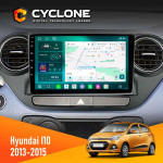Штатная магнитола Hyundai I10 2013-2015 Cyclone C9-013 4x64 DSP 4G