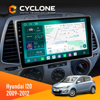 Штатная магнитола Hyundai I20 2009-2012 Cyclone C9-013 4x64 DSP 4G