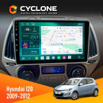 Штатная магнитола Hyundai I20 2009-2012 Climate Cyclone C9-013 4x64 DSP 4G
