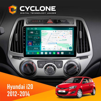 Штатная магнитола Hyundai I20 2012-2014 Cyclone C9-013 4x64 DSP 4G