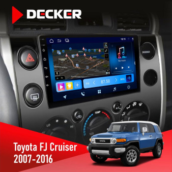 Штатная магнитола Toyota FJ Cruiser 2007-2016 Decker D9-008 8x128 DSP 4G