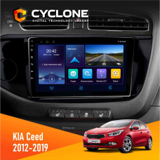  Штатна магнітола KIA Ceed 2012-2019 Cyclone C9006 4x64, DSP, DVR