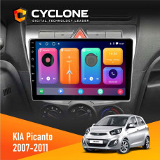  Штатна магнітола KIA Picanto 2007-2011 Cyclone C9CPL 2x32