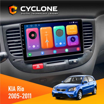  Штатна магнітола KIA Rio (JB) 2005-2011 Black Cyclone C9CPL 2x32