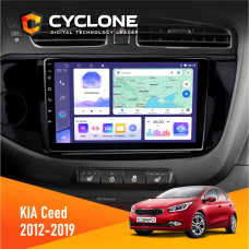 Штатная магнитола KIA Ceed 2012-2019 Cyclone C9008 4x64, DSP