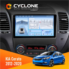 Штатная магнитола KIA Cerato 2012-2020 Cyclone C9009 4x64, DSP, 4G, 2k