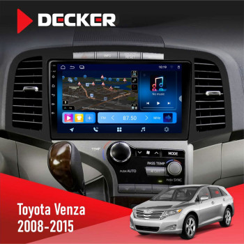 Штатная магнитола Toyota Venza 2008-2015 AMP Decker D9-008 8x128 DSP 4G