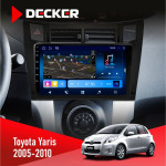 Штатная магнитола Toyota Yaris 2005-2010 Decker D9-008 8x128 DSP 4G