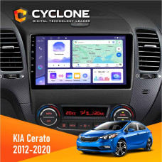 Штатная магнитола KIA Cerato 2012-2020 Cyclone C9008 4x64, DSP