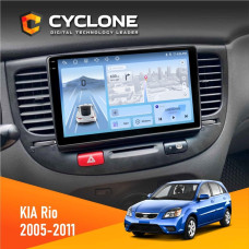 Штатная магнитола KIA Rio (JB) 2005-2011 Black Cyclone C9009 4x64, DSP, 4G, 2k
