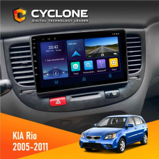  Штатна магнітола KIA Rio (JB) 2005-2011 Black Cyclone C9006 4x64, DSP, DVR