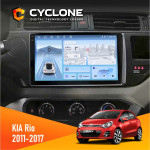 Штатна магнітола KIA Rio (QB) 2011-2017 Cyclone C9-012 4x64 DSP 4G