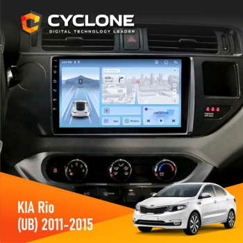 Штатная магнитола KIA Rio 2015-2017 Cyclone C9-012 4x64 DSP 4G