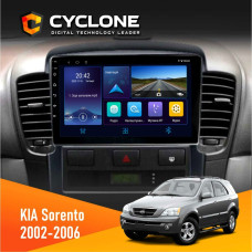  Штатна магнітола KIA Sorento (BL) 2002-2006 Cyclone C9006 4x64, DSP, DVR