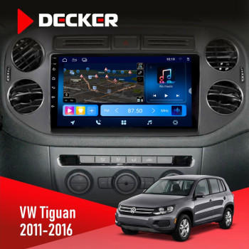 Штатная магнитола Volkswagen Tiguan 2011-2016 Decker D9-008 8x128 DSP 4G