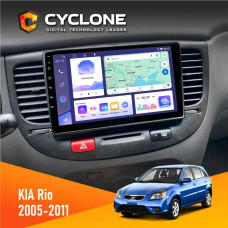 Штатная магнитола KIA Rio (JB) 2005-2011 Black Cyclone C9008 4x64, DSP