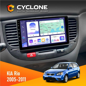 Штатна магнітола KIA Rio (JB) 2005-2011 Black Cyclone C9-011 4x64, DSP