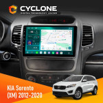Штатна магнітола KIA Sorento 2012-2020 Cyclone C9-013 4x64 DSP 4G