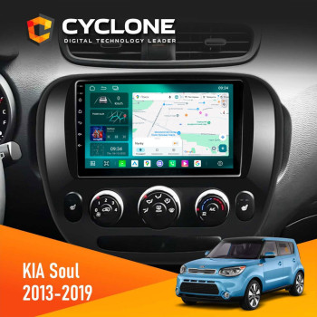 Штатна магнітола KIA Soul 2013-2019 Conditioner Cyclone C9-013 4x64 DSP 4G