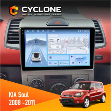 Штатная магнитола Kia Soul AM 2008-2011 Cyclone C9009 4x64, DSP, 4G, 2k