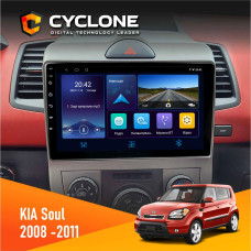 Штатна магнітола Kia Soul AM 2008-2011 Cyclone C9006 4x64, DSP, DVR