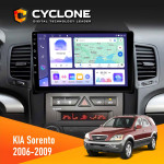 Штатная магнитола KIA Sorento (BL) 2006-2009 Cyclone C9-011 4x64, DSP