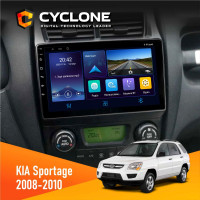 Штатная магнитола KIA Sportage 2008-2010 Climate Cyclone C9006 4x64, DSP, DVR