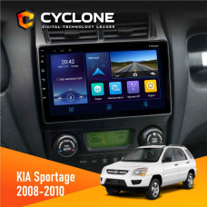  Штатна магнітола KIA Sportage 2008-2010 Climate Cyclone C9006 4x64, DSP, DVR