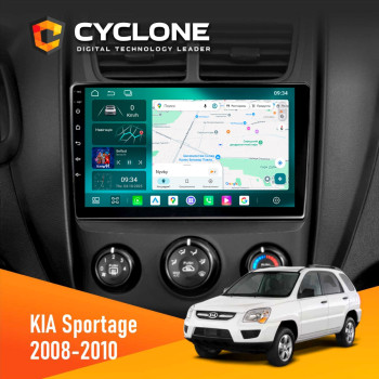 Штатная магнитола KIA Sportage 2008-2010 Cyclone C9-013 4x64 DSP 4G