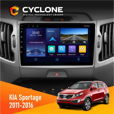  Штатна магнітола KIA Sportage 3 2011-2016 CAN Cyclone C9006 4x64, DSP, DVR