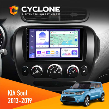 Штатна магнітола KIA Soul 2013-2019 Conditioner Cyclone C9-011 4x64, DSP