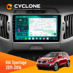 Штатная магнитола KIA Sportage 3 2011-2016 CAN Cyclone C9-013 4x64 DSP 4G