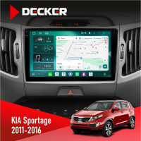 Штатная магнитола KIA Sportage 3 2011-2016 CAN Decker D9004 6x128, DSP 360, 2k