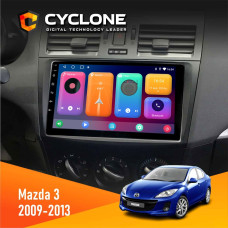  Штатна магнітола Mazda 3 2009-2013 Cyclone C9CPL 2x32