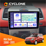 Штатная магнитола Kia Soul AM 2008-2011 Cyclone C9-011 4x64, DSP