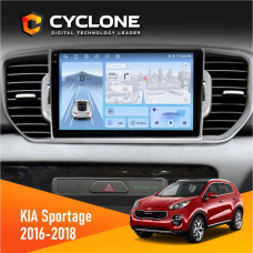 Штатная магнитола Kia Sportage 4 QL 2016-2018 CAN Cyclone C9009 4x64, DSP, 4G, 2k