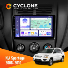 Штатная магнитола KIA Sportage 2008-2010 Cyclone C9008 4x64, DSP