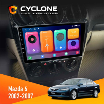 Штатная магнитола Mazda 6 2002-2007 Cyclone C9CPL 2x32