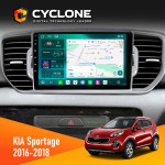 Штатная магнитола Kia Sportage 4 QL 2016-2018 CAN Cyclone C9-013 4x64 DSP 4G