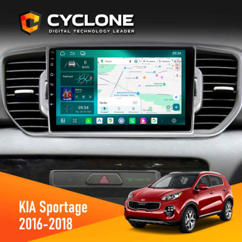 Штатная магнитола Kia Sportage 4 QL 2016-2018 CAN Cyclone C9-013 4x64 DSP 4G